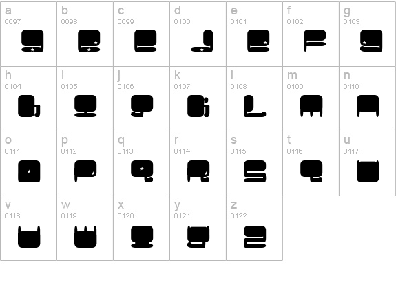 Plumbum lowercase a-z preview