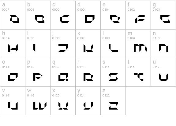 Pluranon Normal lowercase a-z preview
