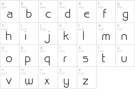 Pointer lowercase a-z preview