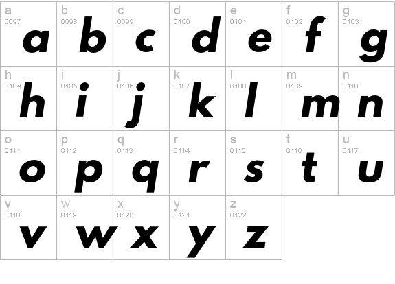 Poland Can Into Big Writings Italic lowercase a-z preview