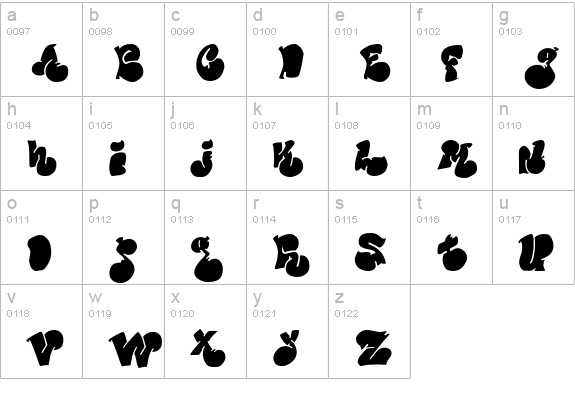 Political Graft Fill lowercase a-z preview