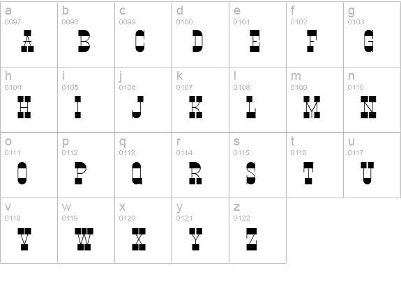 PonsonbyNF lowercase a-z preview