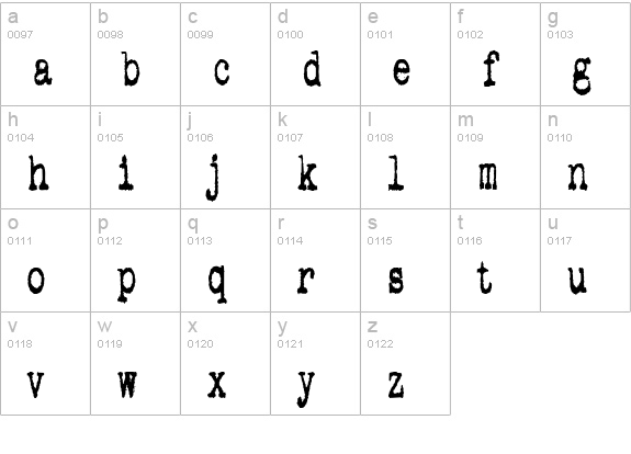 pookie stretch lowercase a-z preview