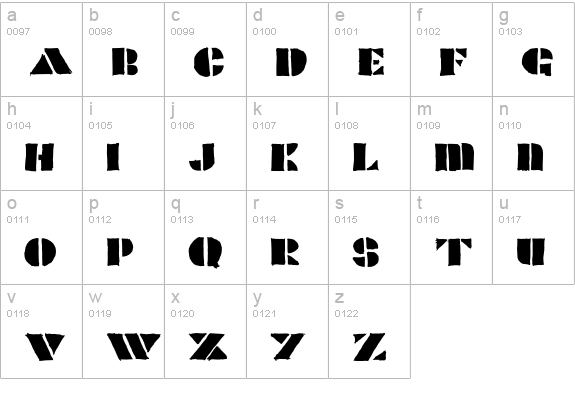 POPCORN lowercase a-z preview