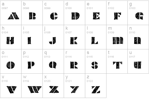 POPCORN SKETCH SKETCH lowercase a-z preview