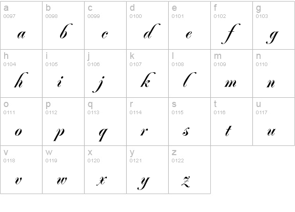 Poppl-Residenz BQ Regular lowercase a-z preview