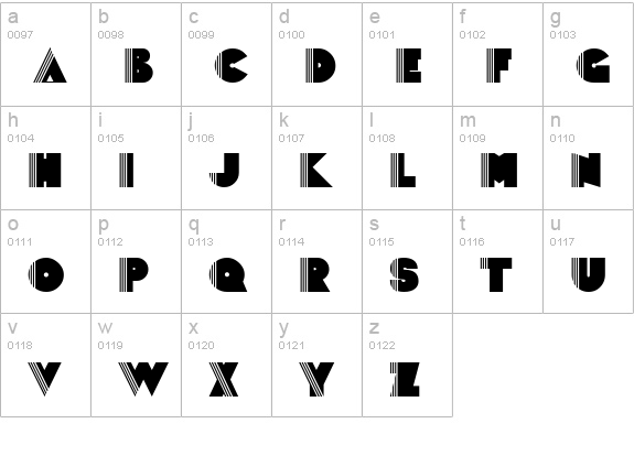 PopticsTwo lowercase a-z preview
