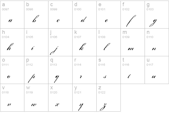 Porcelain lowercase a-z preview