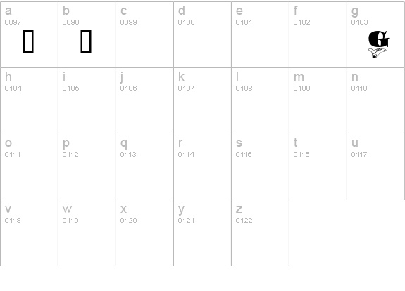 Portage lowercase a-z preview