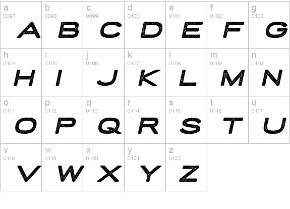 Porter Sans Ink Italic lowercase a-z preview