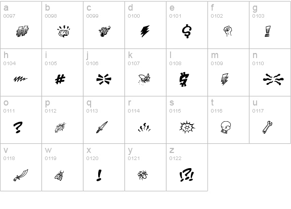 PottyMouth BB lowercase a-z preview