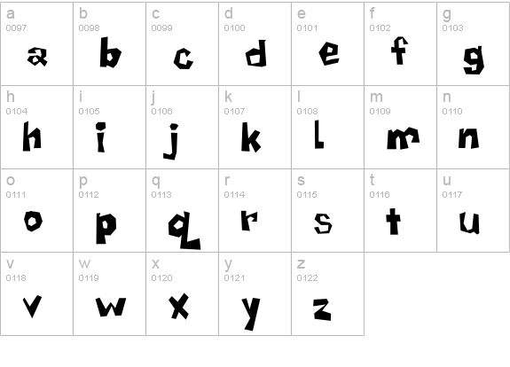 Praise 'Bob' lowercase a-z preview