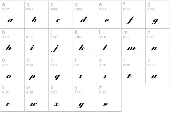 Premi Script SSi lowercase a-z preview