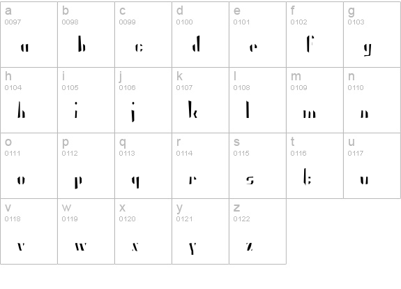 President Gas Gaunt lowercase a-z preview