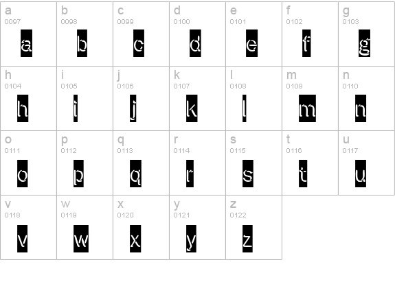 Presstape Lite lowercase a-z preview