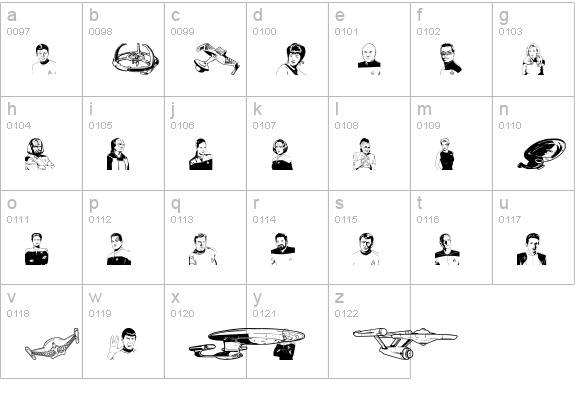 Prime Directive lowercase a-z preview