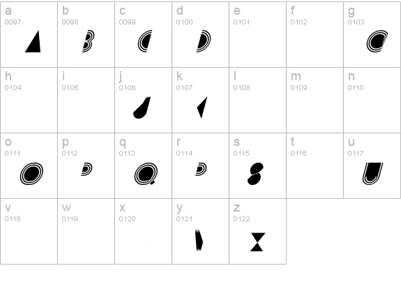 Prisma Italic lowercase a-z preview