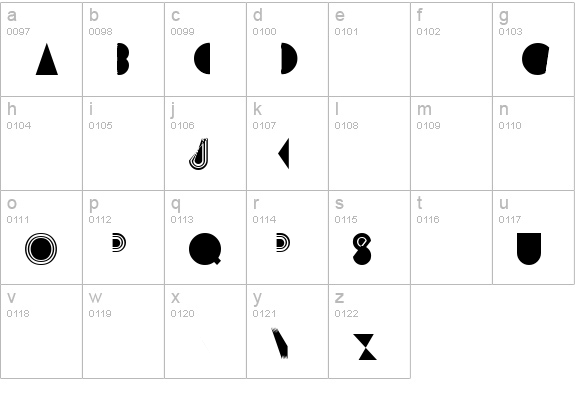 Prisma Regular lowercase a-z preview