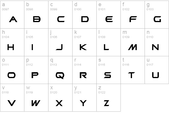 Promethean Bold lowercase a-z preview