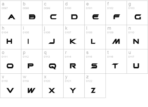 Promethean College Bold lowercase a-z preview