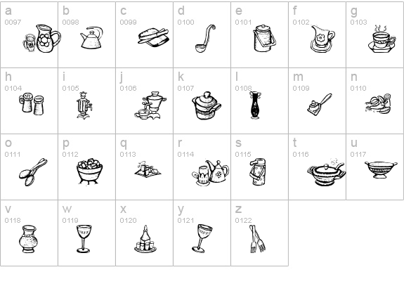 PrositBats lowercase a-z preview