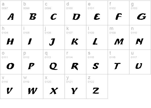 Protest Sign MF lowercase a-z preview