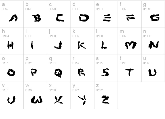 Protoplasm lowercase a-z preview