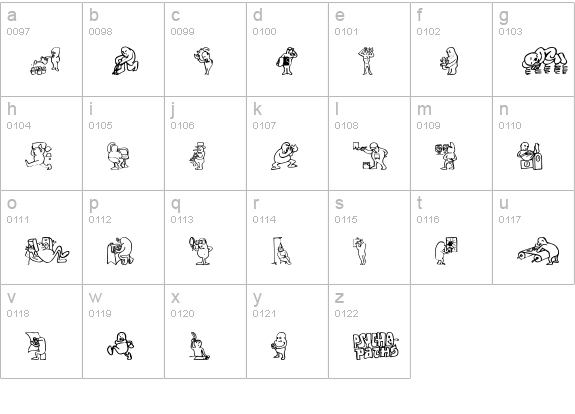PsychoPaths lowercase a-z preview