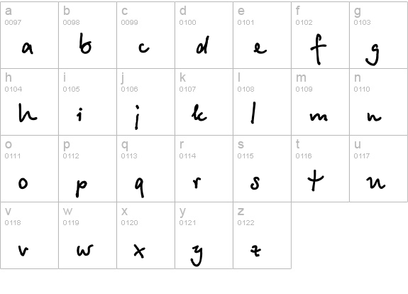 PT BetinaScript Bold Cyrillic lowercase a-z preview