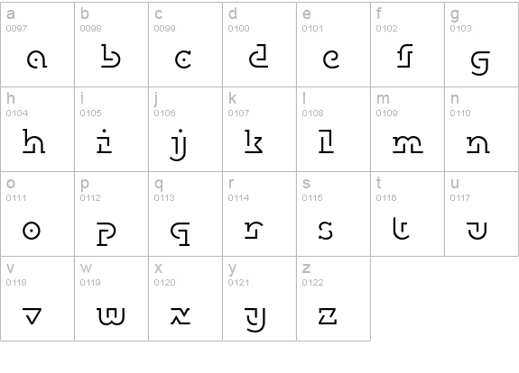 PT DublonBrusLight Cyrillic lowercase a-z preview