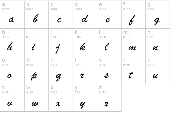 PT Parsek Cyrillic lowercase a-z preview