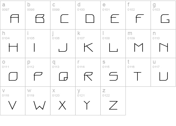PT Proun Cyrillic lowercase a-z preview