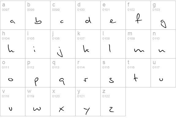 PT Script Fog lowercase a-z preview