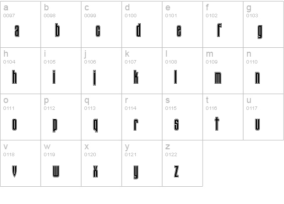 PT TauernInline Cyrillic lowercase a-z preview