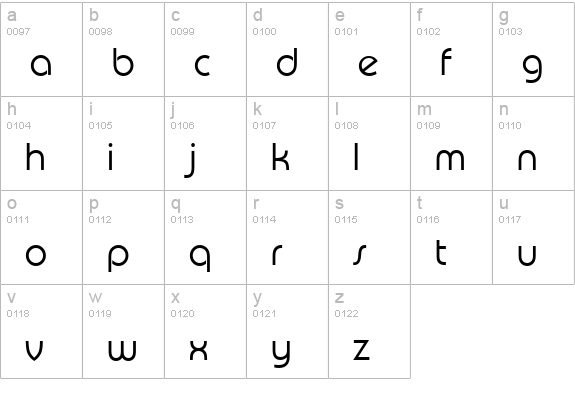 Puente-Light-Regular lowercase a-z preview