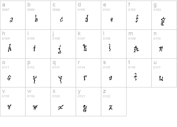 Pulse State lowercase a-z preview
