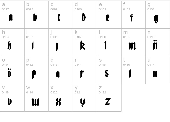 Pure evil 2 lowercase a-z preview