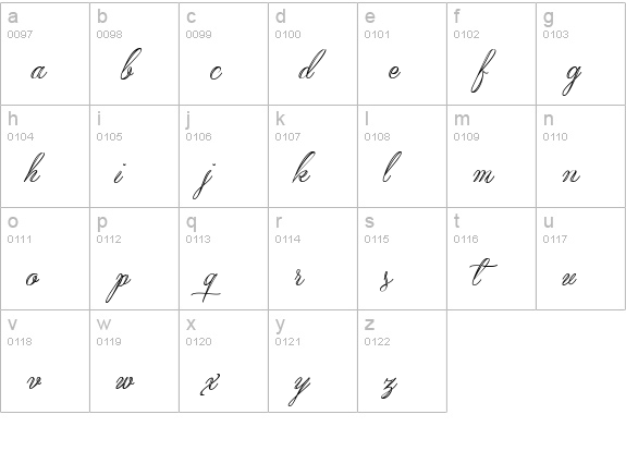 Qaskin White Personal Use lowercase a-z preview