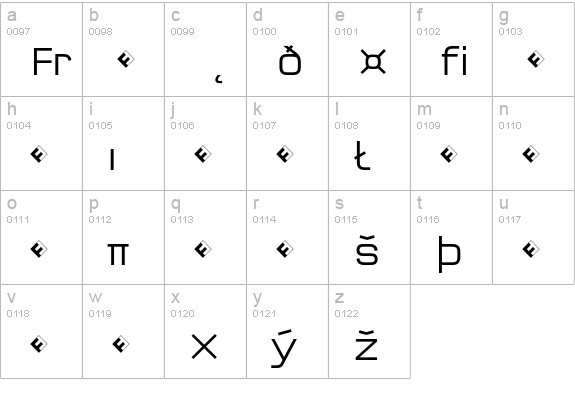 QTypeSquare-LightExpert lowercase a-z preview