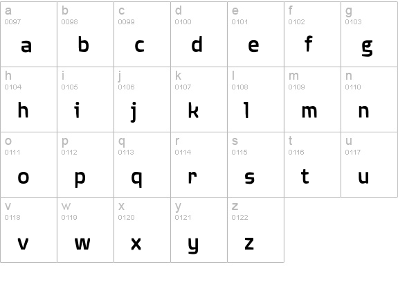 Quagmire-Medium lowercase a-z preview