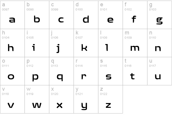 Quagmire-MediumExtended lowercase a-z preview