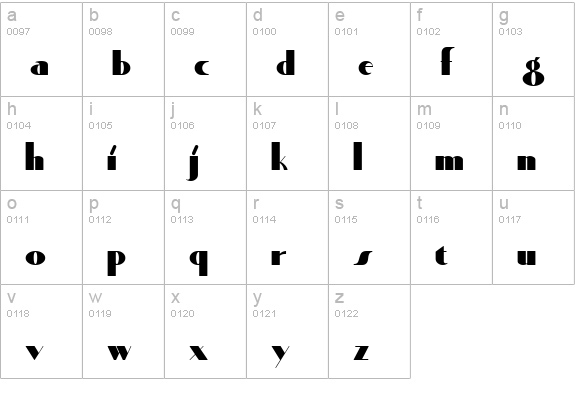 Quaint Notions NF lowercase a-z preview