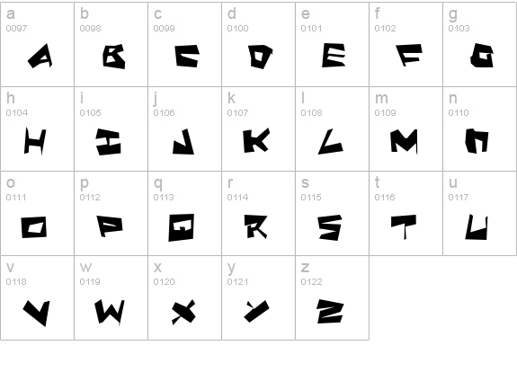 Quake & Shake SuperMax lowercase a-z preview