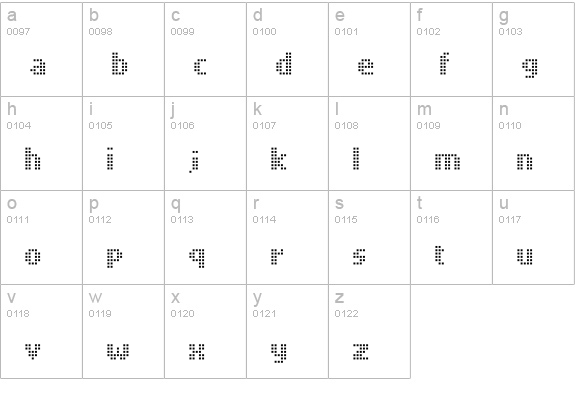 quant Light lowercase a-z preview