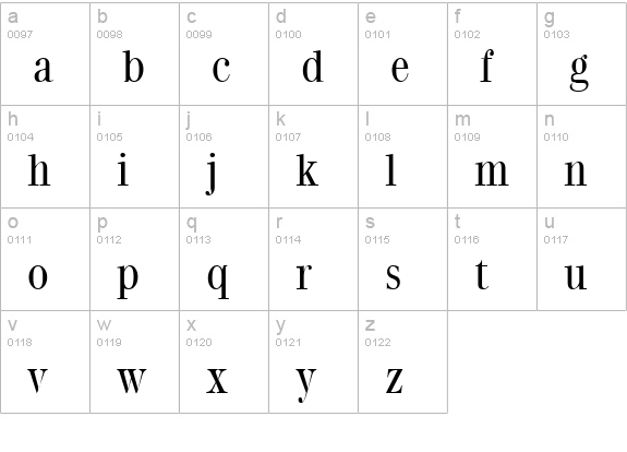 Quantas Light Regular lowercase a-z preview
