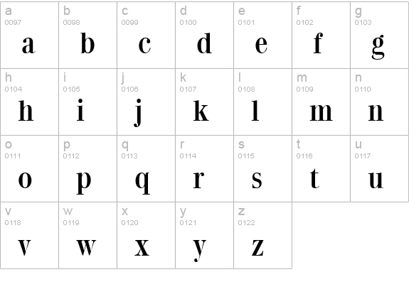 Quantas Regular lowercase a-z preview