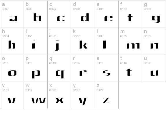 Quantity lowercase a-z preview