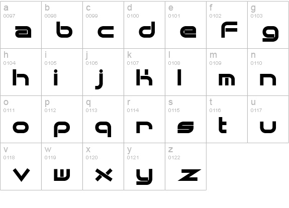 Quantum Flat (BRK) lowercase a-z preview