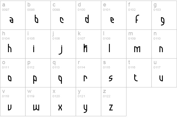 Quarantine BRK lowercase a-z preview