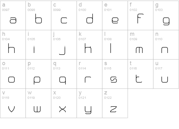 Quarterly Thin BRK lowercase a-z preview